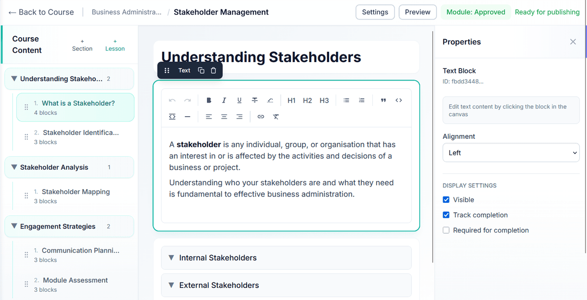 Block-based content editor
